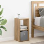 vidaXL Nočný stolík Remeselný dub 25,5 x 22 x 49,5 cm Kompozitné drevo