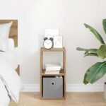 vidaXL Nočný stolík Remeselný dub 25,5 x 22 x 49,5 cm Kompozitné drevo – Obrázok 4