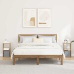 vidaXL Nočný stolík 2 pcs Remeselný dub 25,5 x 22 x 49,5 cm