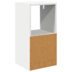 vidaXL Nočný stolík Biela 30,5 x 27 x 59,5 cm Kompozitné drevo – Obrázok 8