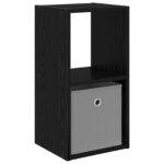 vidaXL Nočný stolík Čierny dub 30,5 x 27 x 59,5 cm Kompozitné drevo – Obrázok 2