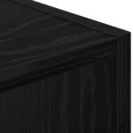 vidaXL Nočný stolík Čierny dub 30,5 x 27 x 59,5 cm Kompozitné drevo – Obrázok 9