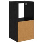 vidaXL Nočný stolík so zásuvkou 2 pcs Čierny dub 30,5 x 27 x 59,5 cm – Obrázok 8