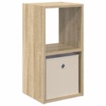 vidaXL Nočný stolík Sonoma dub 30,5 x 27 x 59,5 cm Kompozitné drevo – Obrázok 2