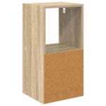 vidaXL Nočný stolík Sonoma dub 30,5 x 27 x 59,5 cm Kompozitné drevo – Obrázok 8
