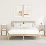vidaXL Nočný stolík so zásuvkou 2 pcs Sonoma dub 30,5 x 27 x 59,5 cm
