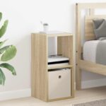 vidaXL Nočný stolík so zásuvkou 2 pcs Sonoma dub 30,5 x 27 x 59,5 cm – Obrázok 4