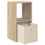 vidaXL Nočný stolík so zásuvkou 2 pcs Sonoma dub 30,5 x 27 x 59,5 cm – Obrázok 5