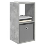 vidaXL Nočný stolík 2 pcs Betónová šedá 30,5 x 27 x 59,5 cm – Obrázok 3