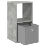 vidaXL Nočný stolík 2 pcs Betónová šedá 30,5 x 27 x 59,5 cm – Obrázok 5