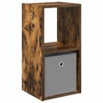 vidaXL Nočný stolík Dymová dub 30,5 x 27 x 59,5 cm Kompozitné drevo – Obrázok 2