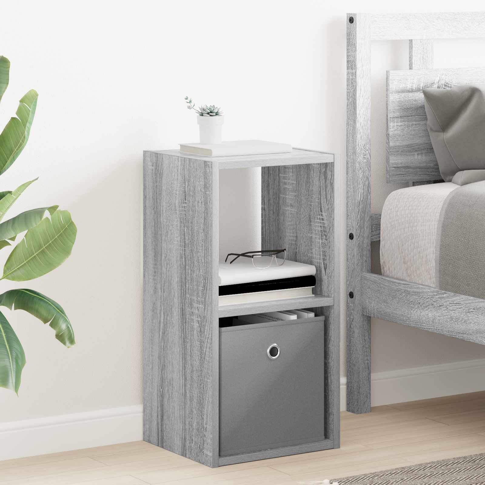 8000622_1.jpg vidaXL Nočný stolík Sivý Sonoma 30,5 x 27 x 59,5 cm Kompozitné drevo – Obrázok 1