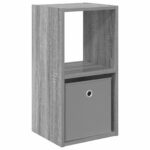 vidaXL Nočný stolík Sivý Sonoma 30,5 x 27 x 59,5 cm Kompozitné drevo – Obrázok 2