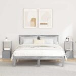 vidaXL Nočný stolík so zásuvkou 2 pcs Sivý Sonoma 30,5 x 27 x 59,5 cm