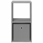 vidaXL Nočný stolík so zásuvkou 2 pcs Sivý Sonoma 30,5 x 27 x 59,5 cm – Obrázok 6