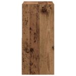 vidaXL Nočný stolík so zásuvkou 2 pcs Staré drevo 30,5 x 27 x 59,5 cm – Obrázok 7