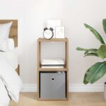 vidaXL Nočný stolík Remeselný dub 30,5 x 27 x 59,5 cm Kompozitné drevo – Obrázok 4