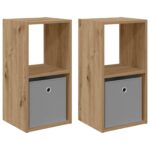 vidaXL Nočný stolík 2 pcs Remeselný dub 30,5 x 27 x 59,5 cm – Obrázok 2