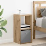 vidaXL Nočný stolík 2 pcs Remeselný dub 30,5 x 27 x 59,5 cm – Obrázok 4