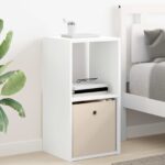 vidaXL Nočný stolík 2 pcs Biela 35 x 32 x 68,5 cm Kompozitné drevo – Obrázok 4