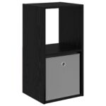 vidaXL Nočný stolík Čierny dub 35 x 32 x 68,5 cm Kompozitné drevo – Obrázok 2