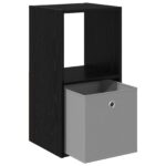 vidaXL Nočný stolík Čierny dub 35 x 32 x 68,5 cm Kompozitné drevo – Obrázok 5