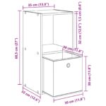 vidaXL Nočný stolík Sonoma dub 35 x 32 x 68,5 cm Kompozitné drevo – Obrázok 12