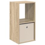 vidaXL Nočný stolík Sonoma dub 35 x 32 x 68,5 cm Kompozitné drevo – Obrázok 2