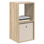 vidaXL Nočný stolík Sonoma dub 35 x 32 x 68,5 cm Kompozitné drevo – Obrázok 3