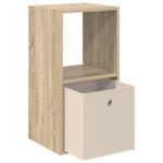 vidaXL Nočný stolík Sonoma dub 35 x 32 x 68,5 cm Kompozitné drevo – Obrázok 5