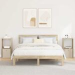 vidaXL Nočný stolík so zásuvkou 2 pcs Sonoma dub 35 x 32 x 68,5 cm
