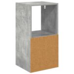 vidaXL Nočný stolík Betónová šedá 35 x 32 x 68,5 cm Kompozitné drevo – Obrázok 8