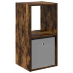 vidaXL Nočný stolík Dymová dub 35 x 32 x 68,5 cm Kompozitné drevo – Obrázok 2