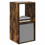 vidaXL Nočný stolík Dymová dub 35 x 32 x 68,5 cm Kompozitné drevo – Obrázok 3