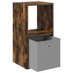 vidaXL Nočný stolík Dymová dub 35 x 32 x 68,5 cm Kompozitné drevo – Obrázok 5