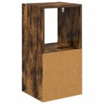 vidaXL Nočný stolík Dymová dub 35 x 32 x 68,5 cm Kompozitné drevo – Obrázok 8
