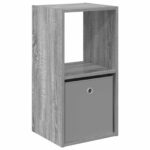 vidaXL Nočný stolík Sivý Sonoma 35 x 32 x 68,5 cm Kompozitné drevo – Obrázok 2