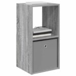 vidaXL Nočný stolík Sivý Sonoma 35 x 32 x 68,5 cm Kompozitné drevo – Obrázok 3