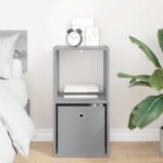 vidaXL Nočný stolík Sivý Sonoma 35 x 32 x 68,5 cm Kompozitné drevo – Obrázok 4