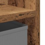 vidaXL Nočný stolík Staré drevo 35 x 32 x 68,5 cm Kompozitné drevo – Obrázok 10