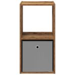 vidaXL Nočný stolík Staré drevo 35 x 32 x 68,5 cm Kompozitné drevo – Obrázok 6