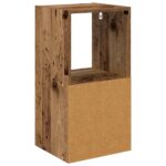 vidaXL Nočný stolík so zásuvkou 2 pcs Staré drevo 35 x 32 x 68,5 cm – Obrázok 8