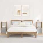 vidaXL Nočný stolík so zásuvkou 2 pcs Remeselný dub 35 x 32 x 68,5 cm