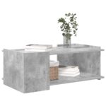 vidaXL Konferenčný stolík Betónovo sivá 90 x 50 x 33 cm – Obrázok 3