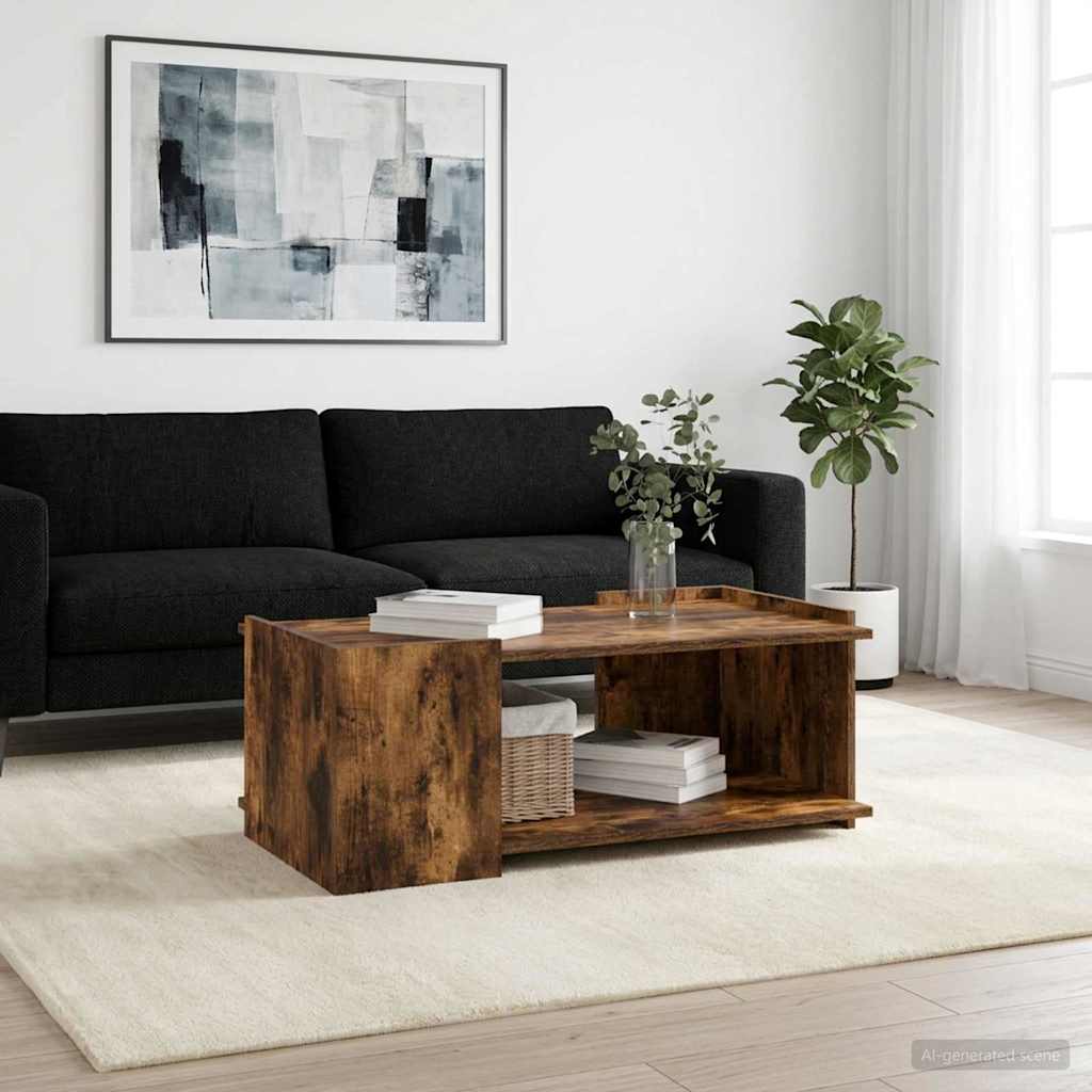 8000998_1.jpg vidaXL Konferenčný stolík Dymový dub 90 x 50 x 33 cm Kompozitné drevo – Obrázok 1