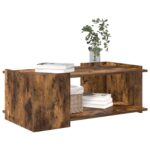 vidaXL Konferenčný stolík Dymový dub 90 x 50 x 33 cm Kompozitné drevo – Obrázok 3