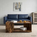 vidaXL Konferenčný stolík Dymový dub 90 x 50 x 33 cm Kompozitné drevo – Obrázok 4