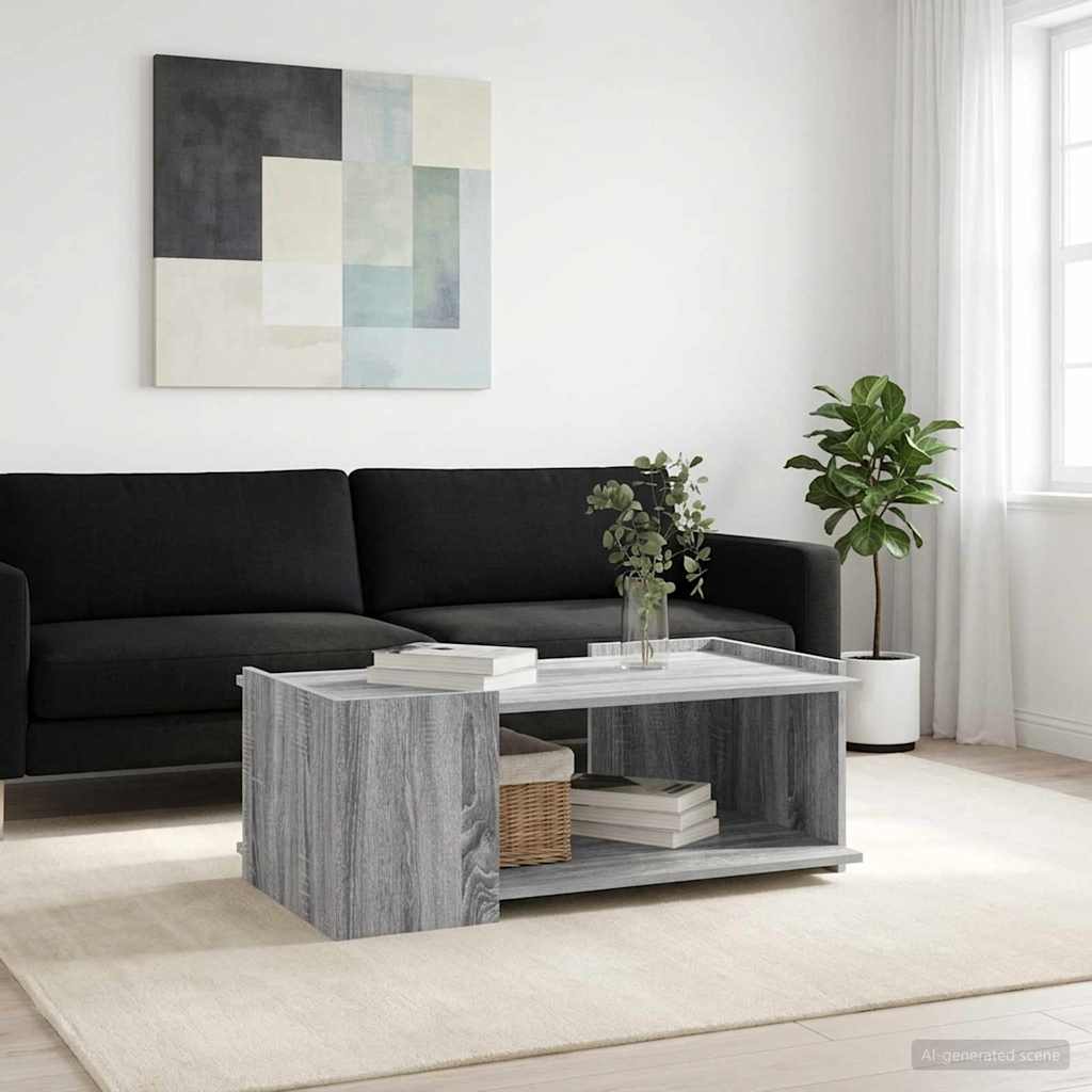 8000999_1.jpg vidaXL Konferenčný stolík Sivá sonoma 90 x 50 x 33 cm Kompozitné drevo – Obrázok 1