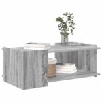 vidaXL Konferenčný stolík Sivá sonoma 90 x 50 x 33 cm Kompozitné drevo – Obrázok 3