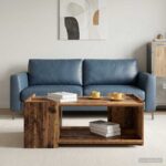 vidaXL Konferenčný stolík Staré drevo 90 x 50 x 33 cm Kompozitné drevo